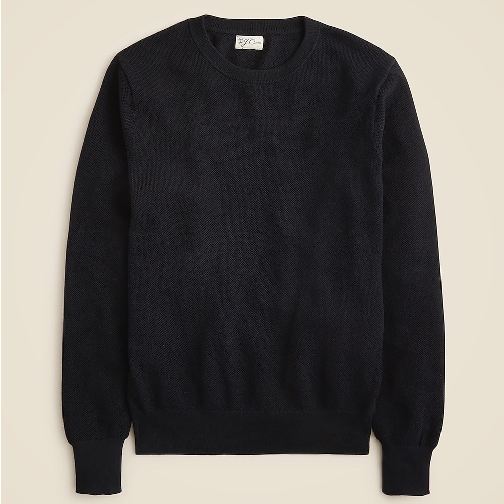 J. Crew Men's Black Crewneck Sweater